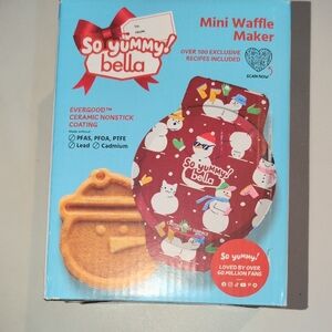 Festive Red Snowman Waffle Maker
